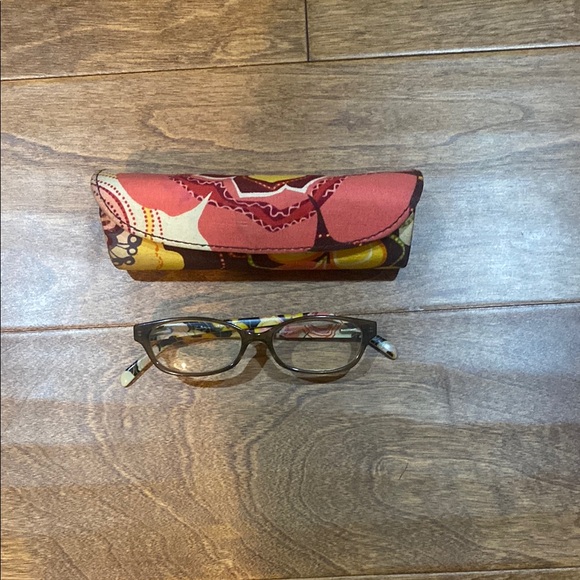 Vera Bradley Accessories - Vera Bradley Colorful Patterned Glasses with Case